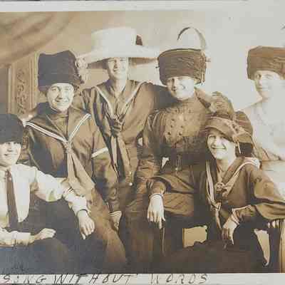 Portrait of Six Women RPPC by Reed Studio