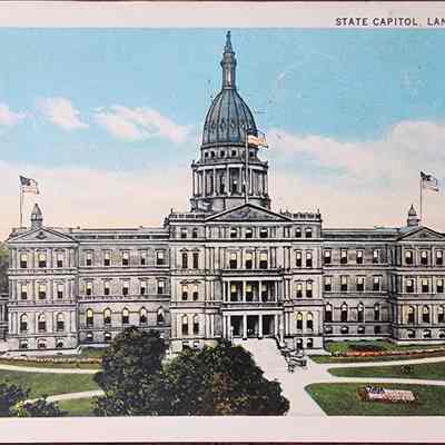 State Capitol, Lansing, Mich. Postcard