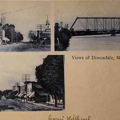 Views of Dimondale, Mich., Postcard