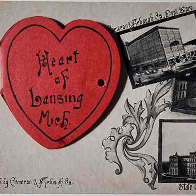 Heart of Lansing Souvenir Postcard