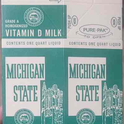 Michigan State Creamery Milk Carton