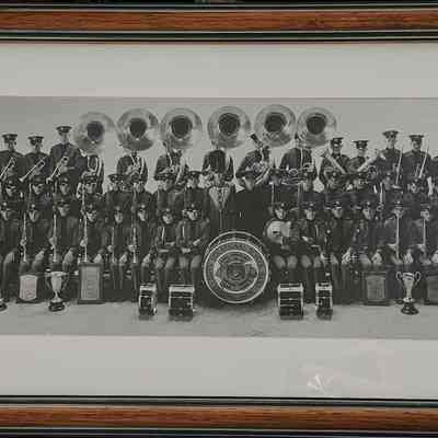 Michigan Boys Vocational School Band Panorama by Leavenworth