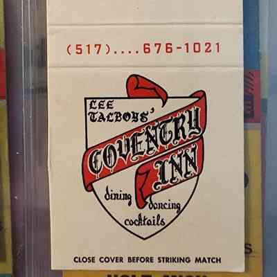 Coventry Inn, Holt, Mich., Matchbook