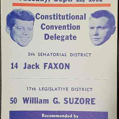 Kennedy-Swainson-Faxon-Suzore Coattail Flier