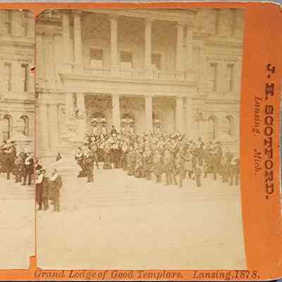 Grand Lodge of Good Templars, Lansing, Stereograph by Scotford
