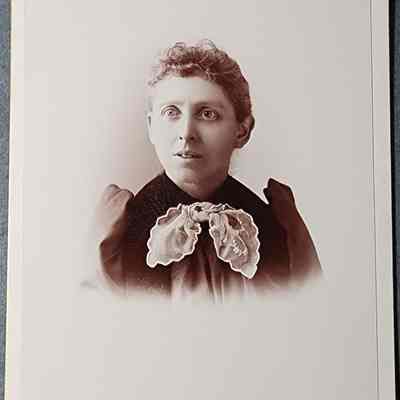 Portrait of a Woman Cabinet Card by Christmas
