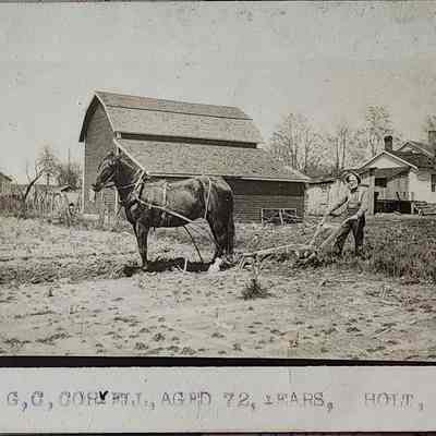 G.C. Coryell, Aged 72 Years, Holt, Mich. RPPC