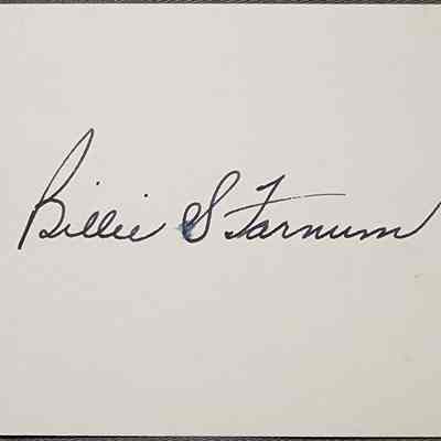 Billie S. Farnum Autograph