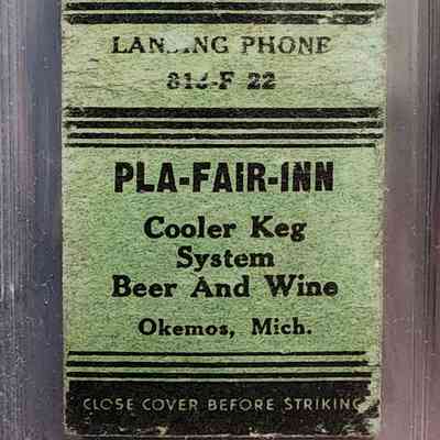 Pla-Fair-Inn, Okemos, Mich. Matchbook