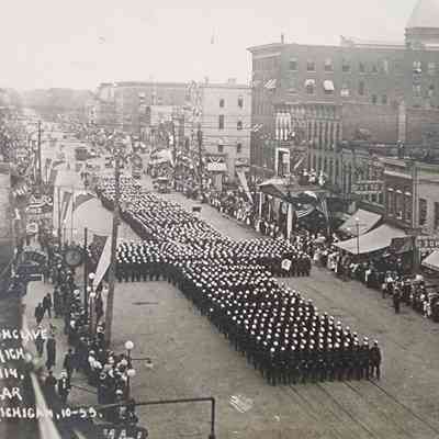 The Passion Cross, 58th Annual Conclave, Lansing, Mich., June 3, 1914, Knights Templar of Michigan RPPC