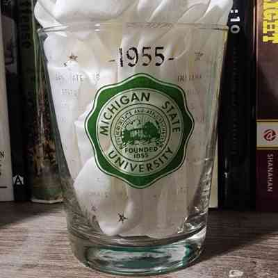 MSU Duffy Daugherty 1955 Glass