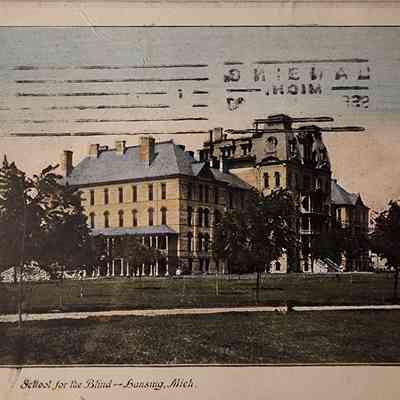 School for the Blind, Lansing, Mich., Postcard
