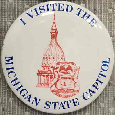 I Visited the Michigan State Capitol Button