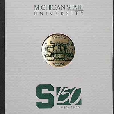 MSU Sesquicentennial Cowles House Bookmark