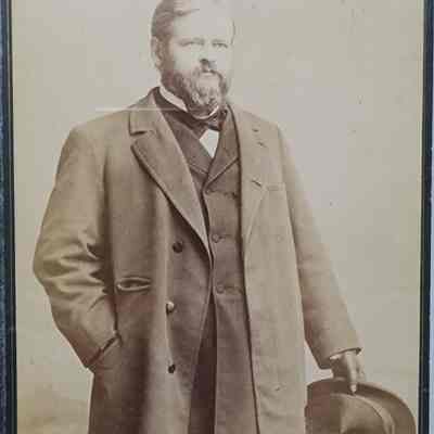 Julius Caesar Burrows Cabinet Card by Bell