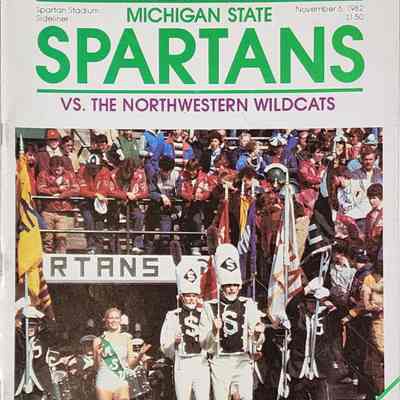 Michigan State Band Day 1982 Program vs. Northwestern