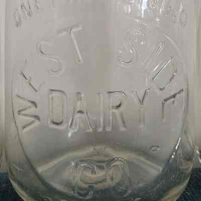 West Side Dairy Co. Embossed Pint Bottle