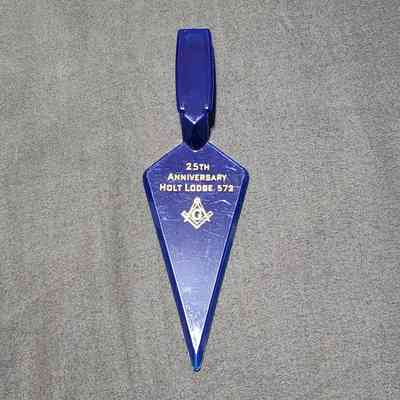 Holt Lodge 572 Freemasons 25th Anniversary Plastic Trowel