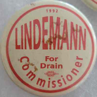 Lindemann for Drain Commissioner Button