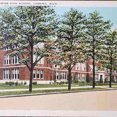Pattengill Junior High School, Lansing, Mich. Postcard
