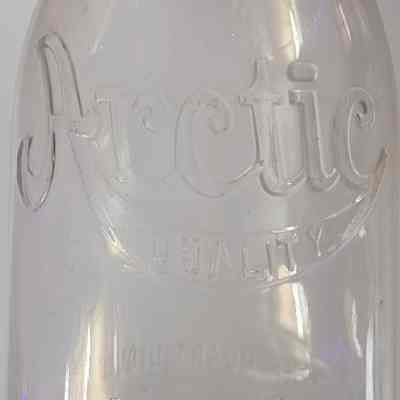 Arctic Dairy Embossed Quart Bottle