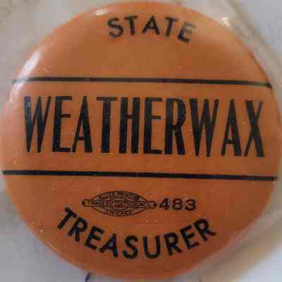 Weatherwax State Treasurer Button