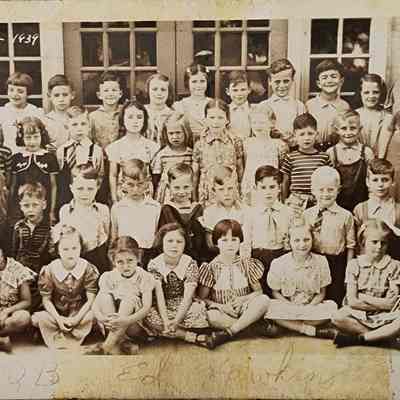 High Street School Class 1939 RPPC by Larner
