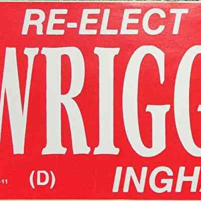 Re-Elect Wriggelsworth Ingham County Sheriff Bumper Sticker