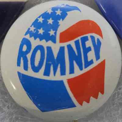 Romney Eagle Button