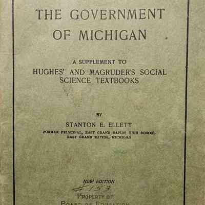 The Government of Michigan by Ellett
