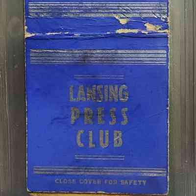 Lansing Press Club Matchbook
