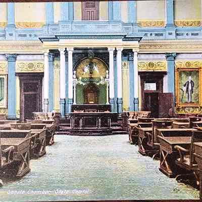 Senate Chamber, State Capitol Postcard