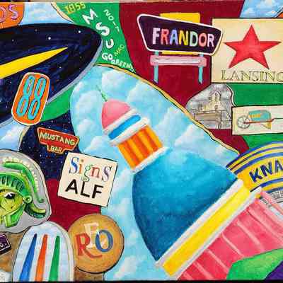 Three Balloons Over Lansing by Bob Rose