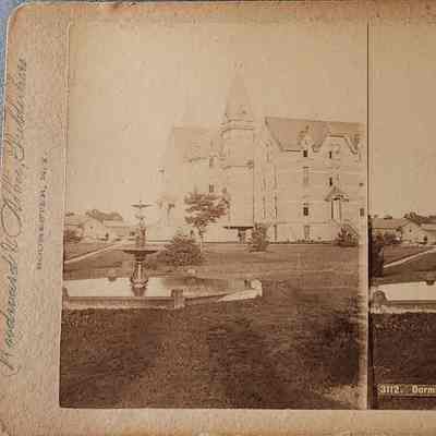 Wells Hall, MAC, Stereograph by Woodward & Albee