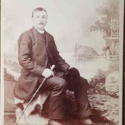 Portrait of a Man Cabinet Card by Cheney & Christmas
