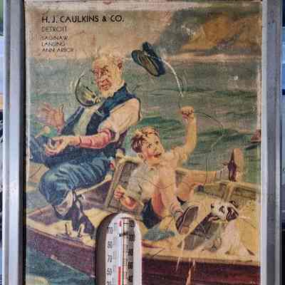 H.J. Caulkins & Co. Advertising Thermometer
