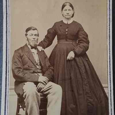 Portrait of a Couple CDV by Engelhart