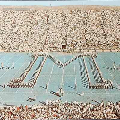 Michigan Marching Band, University of Michigan, Postcard