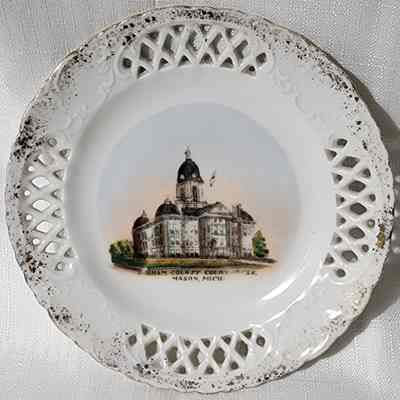 Ingham County Court House Porcelain Souvenir Plate