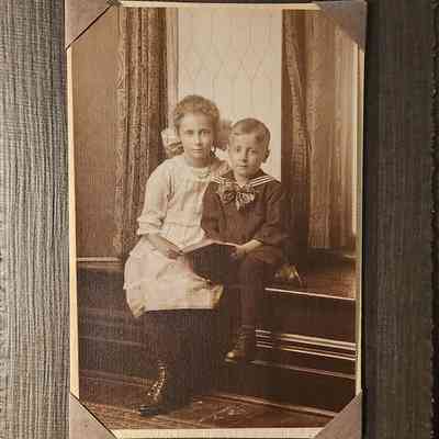 Portrait of Two Children Photo by Slocum
