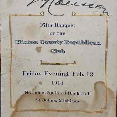 Clinton County Republican Club Banquet 1914
