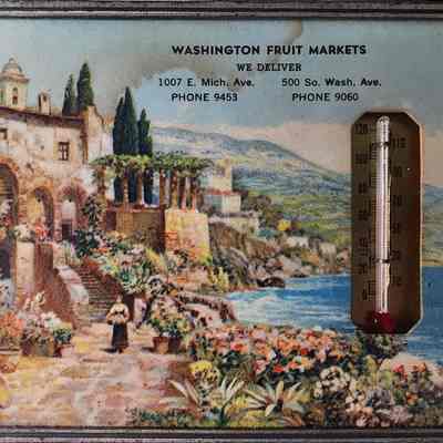 Washington Fruit Markets Advertising Thermometer