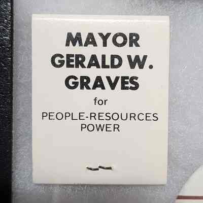Mayor Gerald W. Graves Matchbook