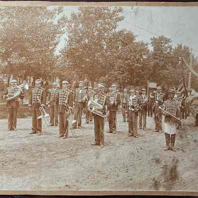 Prince's Military Band, Lansing, Card Photo