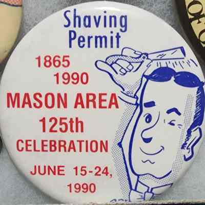 Mason Area 125th Shaving Permit Button