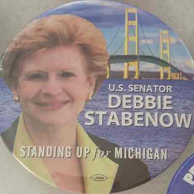 Stabenow Standing Up for Michigan Button