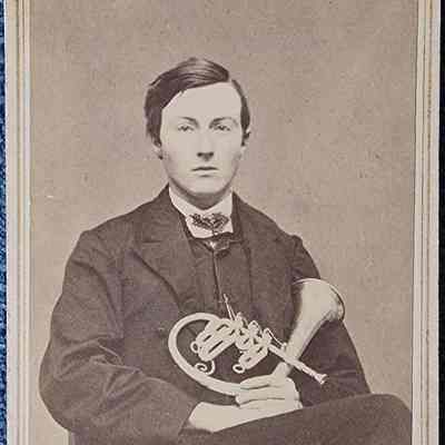 Portrait of a Man with Instrument CDV