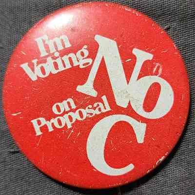 I'm Voting No on Proposal C Button