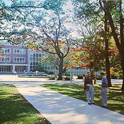 Library, Michigan State University, Postcard