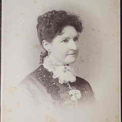 Portrait of a Woman Cabinet Card by Cheney and Christmas
